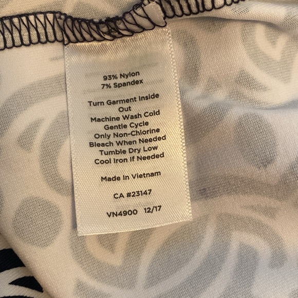 Talbots Midi Dress – Women’s Size M – Black & White Geometric – Square Neckline‎ - Picture 7 of 7